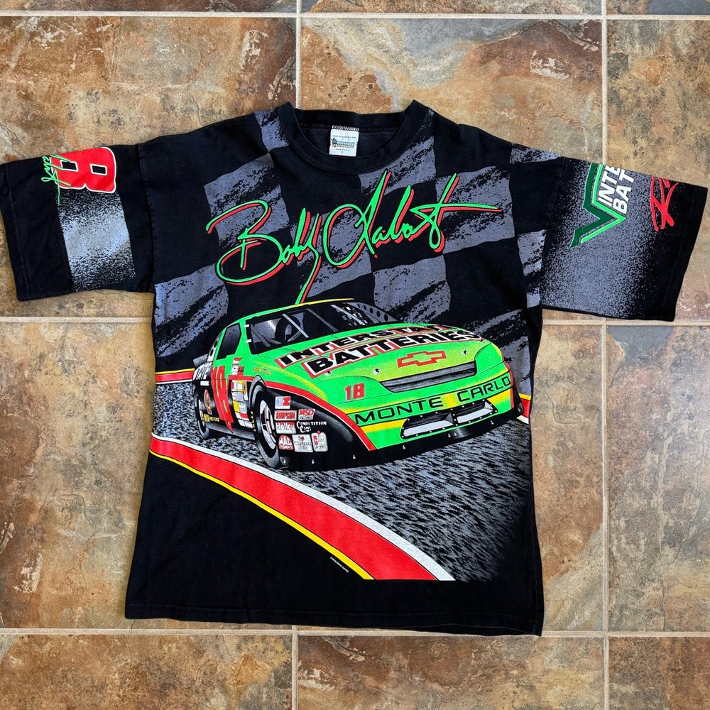 Vintage Bobby Labonte #18 Nascar Shirt AOP 90s